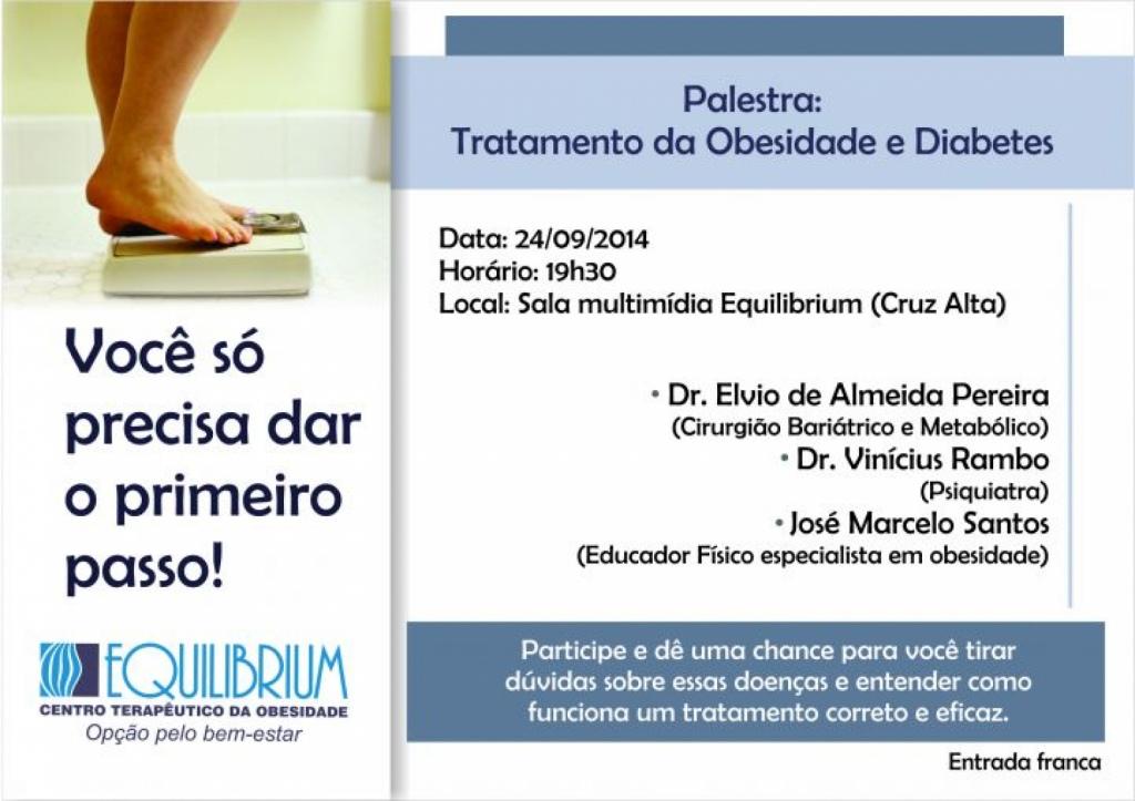 Palestra: Tratamento da Obesidade e Diabetes