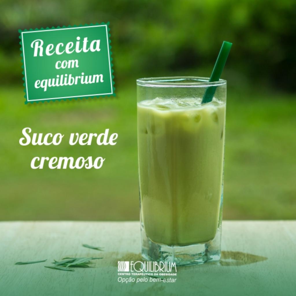 Suco verde cremoso