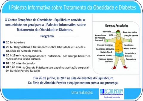I Palestra Informativa sobre Tratamento da Obesidade e Diabetes