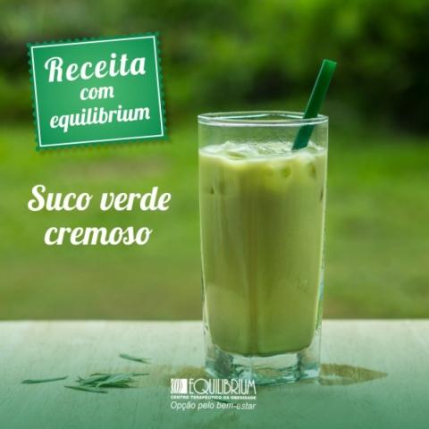 Suco verde cremoso